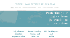 Desktop Screenshot of fabischlaw.com